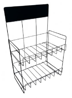 Display para salgadinhos de balcão com 2 bandejas